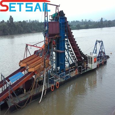 Set Sail 100m3/ora Bucket Chain Gold Dredger per la selezione e panning oro a prezzi accessibili