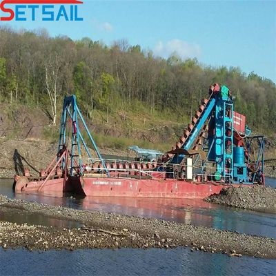 Dredger per l'oro a catena di secchi da 200 m3/ora in vendita in Indonesia