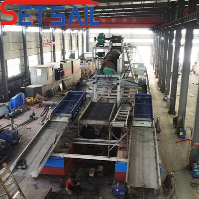 Dredger per l'oro a catena a secco da 250 m3/ora con apparecchiatura di migrazione da 4 kW*3-15 kW*3