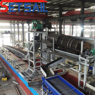 Dredger per l'oro a catena a secco da 250 m3/ora con apparecchiatura di migrazione da 4 kW*3-15 kW*3