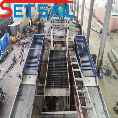 Dredger per l'estrazione dell'oro a catena a secco con 60000.000 kg di peso lordo e consumo