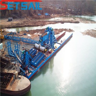 Dredger per l'estrazione dell'oro a catena di secchio con servizio post-vendita e campioni per tutta la vita