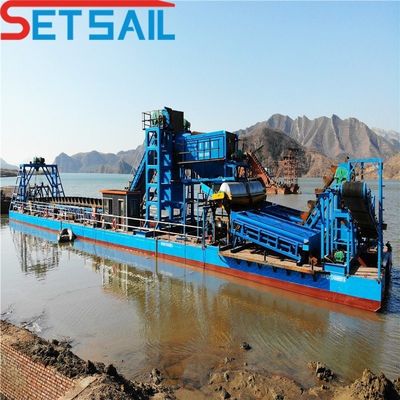 Dredger per l'estrazione dell'oro a catena di secchio con servizio post-vendita e campioni per tutta la vita