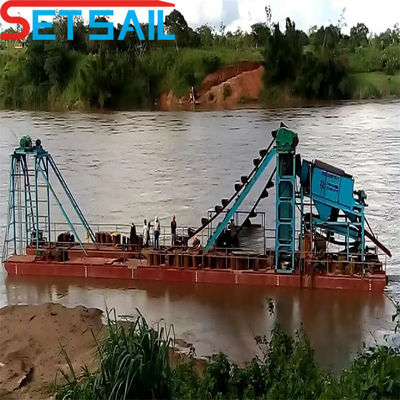Dredger di sabbia a secco a catena con consumo totale di carburante 14L-39L e competitivo