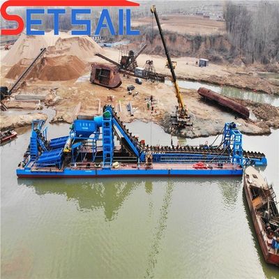 Dredger di sabbia e fango a catena ad alta profondità di dragaggio personalizzato con rimborsi