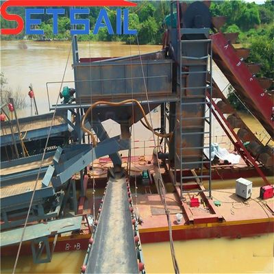 Dredger di sabbia e fango a catena ad alta profondità di dragaggio personalizzato con rimborsi