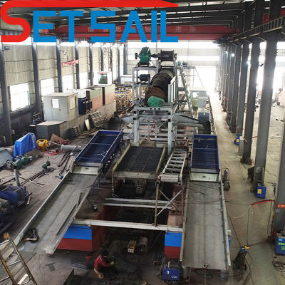 Nave da dragaglio a catena, secca, oro, diamanti, per progetti di estrazione mineraria fluviale