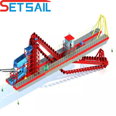 Prezzi accessibili CTD tipo slot catena secchio di sabbia dragaglio oro con 128PCS-176PCS Catena quantità