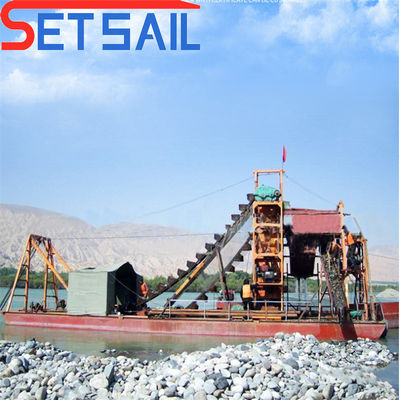 Dredger per l'estrazione del fiume a catena di secchi automatico per il lago Gold e capacità 60m3-500m3
