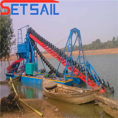 Dredger per l'estrazione del fiume a catena di secchi automatico per il lago Gold e capacità 60m3-500m3