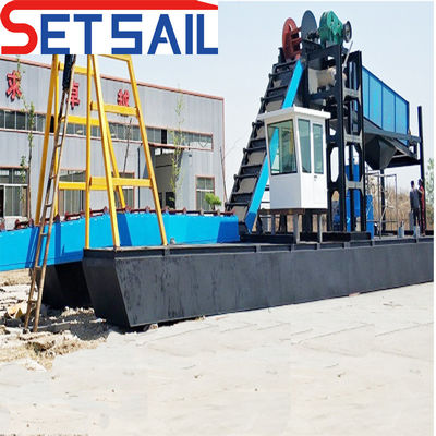 1.4mx1.2m-2.6mx1.5m Lunghezza dello schermo del tamburo.Diametro dragaggio per l'estrazione dell'oro per dragaggio fluviale