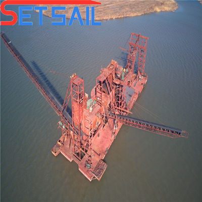Dredger a catena con secchio d'oro Larghezza da 4,5 m a 10 m per apparecchi elettrici nell'estrazione di oro e diamanti