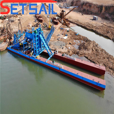 QHSD-27 Motore elettrico azionamento catena secchio di sabbia Gold Dredger per diamanti a prezzi accessibili