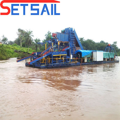QHSD-27 Motore elettrico azionamento catena secchio di sabbia Gold Dredger per diamanti a prezzi accessibili