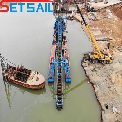 24-38m lunghezza totale catena secchio di oro e diamanti lago macchine minerarie con Jigging