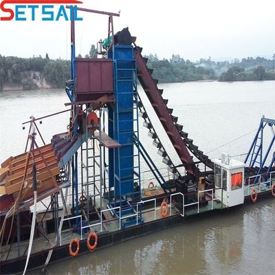 Dredger a catena di ferro fuso di tipo ciclone per l'estrazione della sabbia