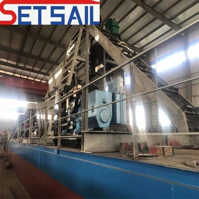5.5kW-50kW Drum Screen Motor Lake Macchine per l'estrazione di oro e diamanti con Chain Bucket CTN