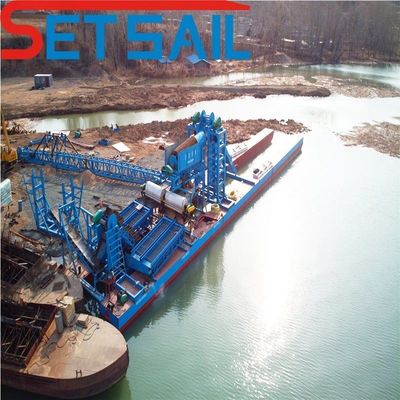 180000.000kg Peso lordo Pacchetto Macchine per l'estrazione di diamanti a catena fluviale