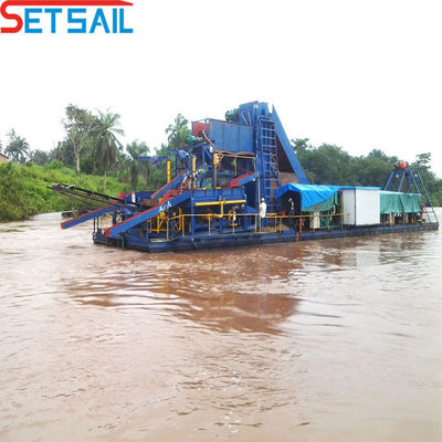 Tipo ciclone ferro fuso ciclone catena secchio di sabbia del fiume dragaggio oro per il Congo diamante