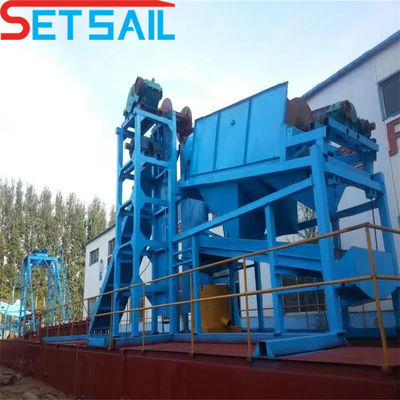 Quantità di catena 172PCS-200PCS Macchine per l'estrazione di minerali fluviali a bassa resistenza con attrezzature per il jigging