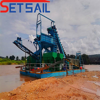 Macchine per l'estrazione dell'oro e dei diamanti a catena di Chain Bucket River con 172PCS-200PCS Quantità di catena