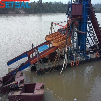 3800.00cm * 500.00cm * 200.00cm Nave di estrazione d'oro sul fiume con Lake Diamond Jigging