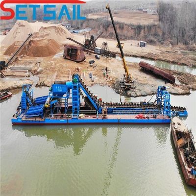 Chain Bucket Lake Mining Gold Diamond Nave con potenza motrice di sollevamento di paracadute di agitazione