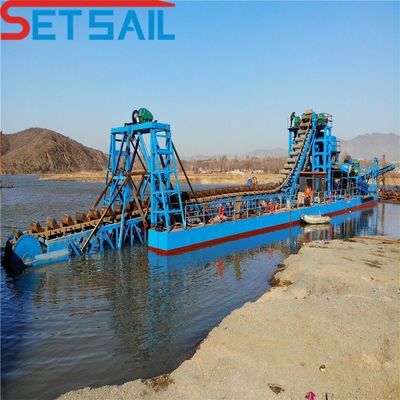 Chain Bucket Lake Mining Gold Diamond Nave con potenza motrice di sollevamento di paracadute di agitazione