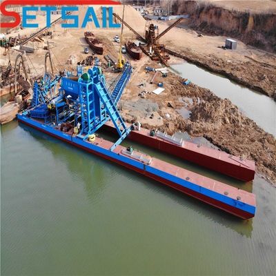 Chain Bucket Lake Mining Gold Diamond Nave con potenza motrice di sollevamento di paracadute di agitazione