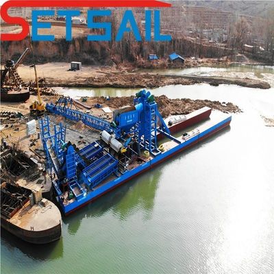 128PCS-176PCS Chian Quantity Bucket Chain River Sand Gold Dredger per la dragaggio dei diamanti