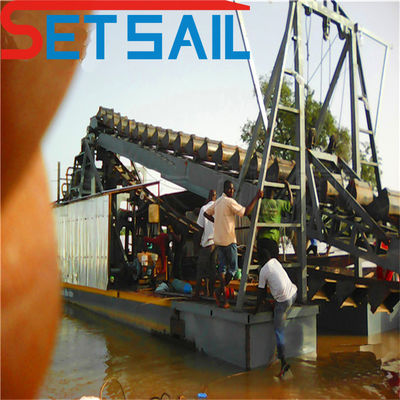 1.0m-2m River Mining Gold Boat con paracadute e tappeto di agitazione 30 giorni di garanzia di rimborso