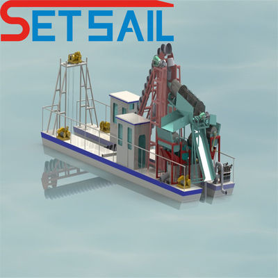 Electric QHMB-3 Lake Chain Bucket Gold Mining Dredger per River Diamond a prezzi accessibili