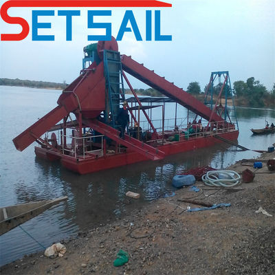 Electric QHMB-3 Lake Chain Bucket Gold Mining Dredger per River Diamond a prezzi accessibili