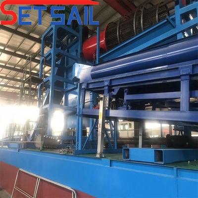 37kw-150kw Dredging Power Chain Bucket River Mining Gold Dredger con paracadute di agitazione