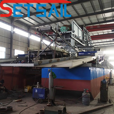 60m3-300m3 Capacità Equipaggiamento oro diamanti Macchine per l'estrazione fluviale con campioni US 2000/Set