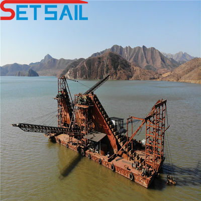Dredger per l'estrazione di oro e diamanti a 100 t/h alimentato da un motore di sollevamento da 7,5 kW a 100 kW