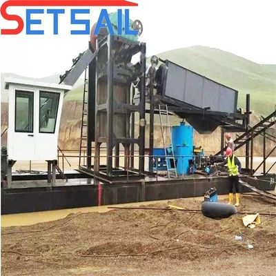 Pagamento iniziale Grande capacità Catena Bucket River Gold Dredger Altezza 1,0 m-2 m Capacità