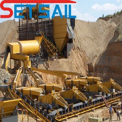 Attrezzature per l'estrazione dell'oro con testa da 8 a 15 metri e capacità di secchi da 0,07 m3