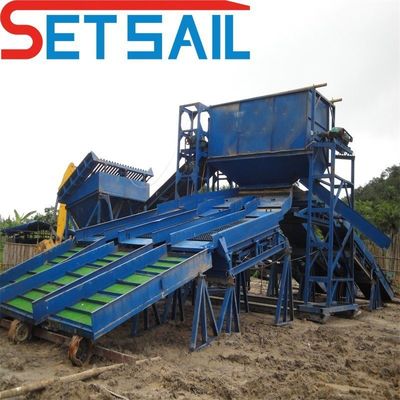 Attrezzature per l'estrazione di minerali terrestri con macchine di jigging e flusso d'acqua di 200 m3/h