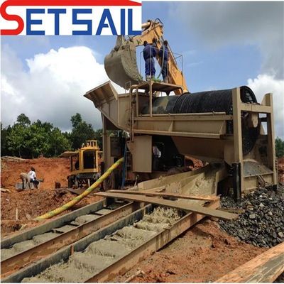 Equipaggiamento di estrazione di diamanti e oro completo con macchina di agitazione e capacità del secchio di 0,07 m3