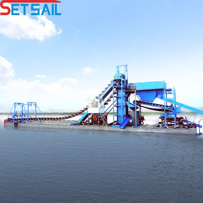 75 kW-150 kW Generatore di potenza Ruota di secchio Sabbia Dredger per l'estrazione dell'oro Vendita Rimborsi