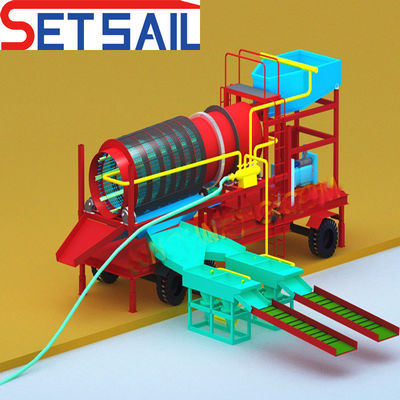 Dredger per l'estrazione di oro e diamanti azionato da 2 set di centrifuga LM-19 per terra
