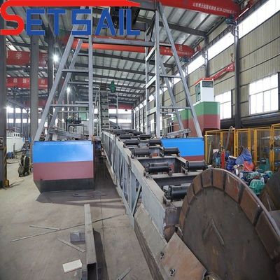 Potenza della pompa di iniezione 7.5kw-50kw Catena secchio fiume miniera d'oro Dredge Macchine Nave