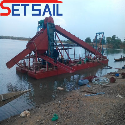 80000.000kg Set di energia elettrica catena di vela secchio di oro dragaglio per il fiume Congo diamante