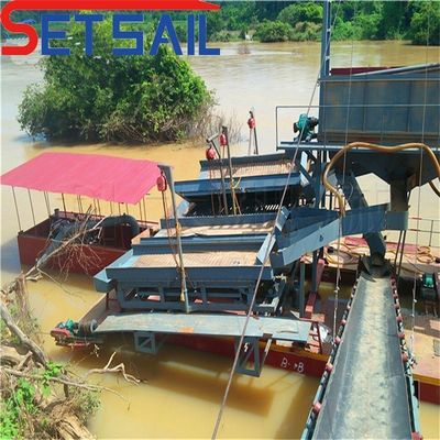 80000.000kg Set di energia elettrica catena di vela secchio di oro dragaglio per il fiume Congo diamante
