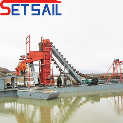 80000.000kg Set di energia elettrica catena di vela secchio di oro dragaglio per il fiume Congo diamante