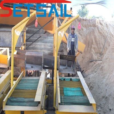 Macchine per l'estrazione di oro e diamanti con due serie di centrifugazioni di capacità 50-500 tonnellate