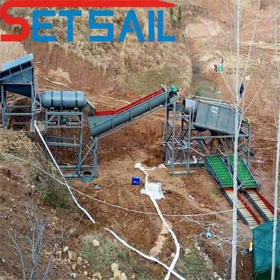 Macchine per l'estrazione di oro e diamanti con due serie di centrifugazioni di capacità 50-500 tonnellate