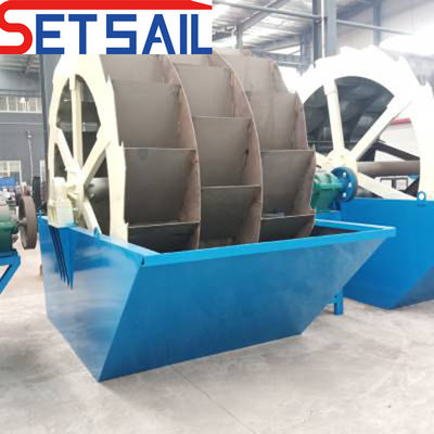 Velocità di rotazione 0,8-1,2 giri/min QHSM-6 Wheel Sand Washing Machine for Washing Project