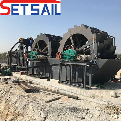 Velocità di rotazione 0,8-1,2 giri/min QHSM-6 Wheel Sand Washing Machine for Washing Project